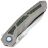 Нож Remette Kestrel satin сталь S35VN рукоять Gray Titanium/Colored Green CF (RTPO-A)