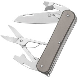 Нож FOX Vulpis Multipurpose-4 сталь M390 рукоять Titanium (FX-VP130-F4 TI)