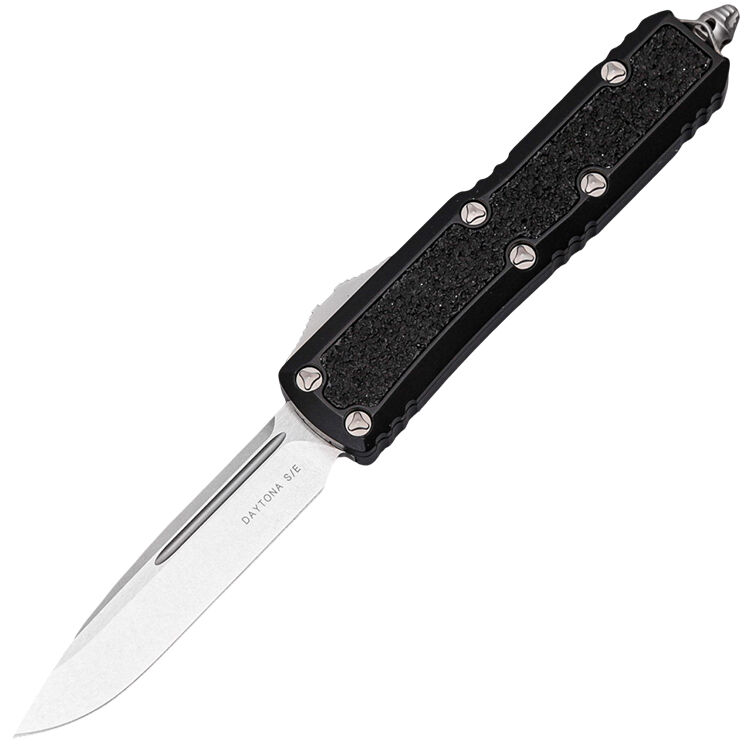 Нож Microtech Daytona S/E stonewash сталь M390 рукоять Black Aluminum (124-10S)