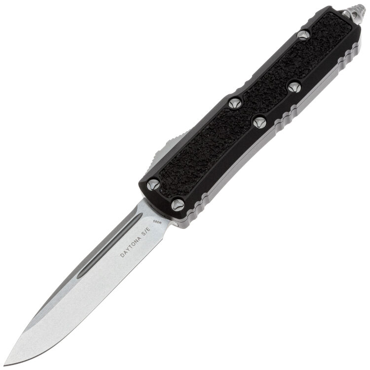 Нож Microtech Daytona S/E stonewash сталь M390 рукоять Black Aluminum (124-10S)