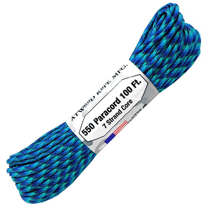 Паракорд Atwoodrope 550 Parachute Cord neptune 30м (США)