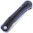 Нож Tenable Kratos stonewash сталь Nitro-V рукоять Black/Blue G10