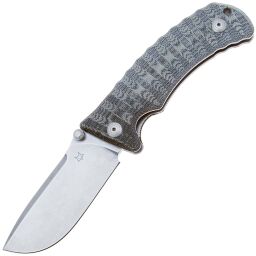 Нож Fox Pro-Hunter stonewash сталь N690Co рукоять Micarta (FX-130 MBSW)