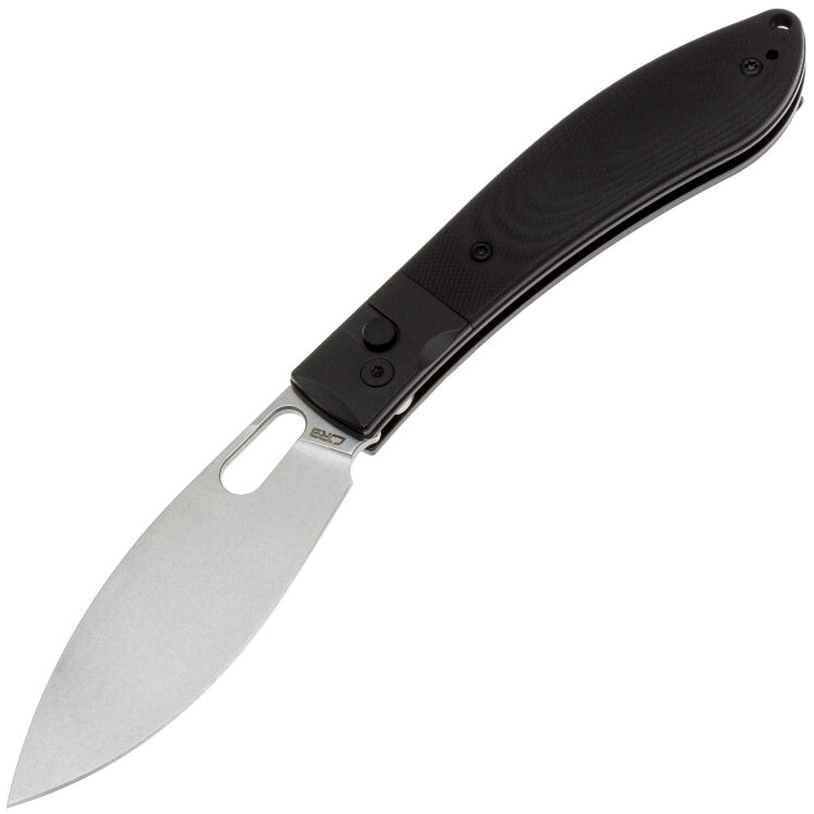 Нож CJRB Sasaya Stonewash сталь AR-RPM9 рукоять Black Steel/Black G10 (J1959-BK)