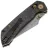 Нож Kansept Fenrir Crossbar Lock сталь Damascus рукоять Shred Carbon Fiber