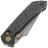 Нож Kansept Fenrir Crossbar Lock сталь Damascus рукоять Shred Carbon Fiber