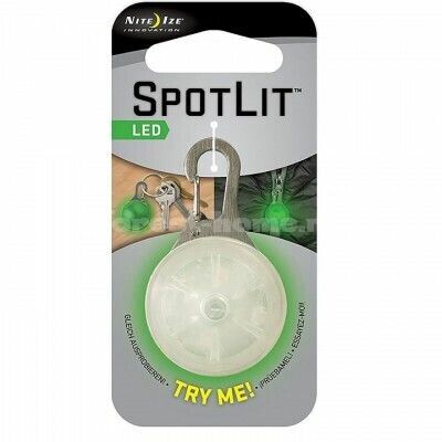 Брелок Nite Ize SpotLit светящийся с карабином Зеленый (SLG-06-28)