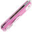Нож Vosteed Corgi satin сталь 14C28N рукоять Pink G10