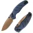 Нож Kizer Sheepdog C01C 2.9 CD sunset metal сталь Elmax рукоять Blue Aluminium