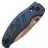 Нож Kizer Sheepdog C01C 2.9 CD sunset metal сталь Elmax рукоять Blue Aluminium