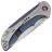 Нож WE Knife Equivik satin сталь CPM-20CV рукоять Blue Ti/Polished BB Titanium (WE23020-3)