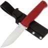 Нож Owl Knife Hoot сталь N690 рукоять микарта Красная