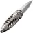 Нож Rike Knife Mini Cicada сталь Damasteel рукоять Plain Grey Ti