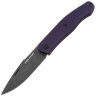Нож Real Steel Serenity Slipjoint blackwash сталь N690 рукоять Purple G10 (7681P)