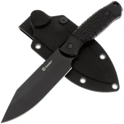 Нож Ganzo G808B Blackwash cталь 8CR14 рукоять Black ABS
