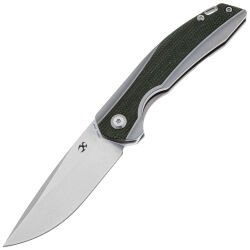 Нож Kansept Mini Accipiter stonewash сталь S35VN рукоять Titanium/OD Green Canvas Micarta