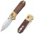 Нож CIVIVI Yonder Clip Point satin сталь 14C28N рукоять Brass/Guibourtia Wood (C25026-1)