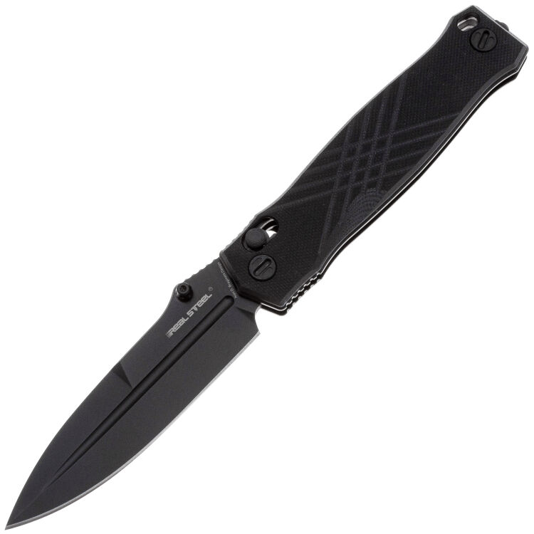 Нож Real Steel Muninn black сталь VG-10 рукоять Black G10 (7752B)