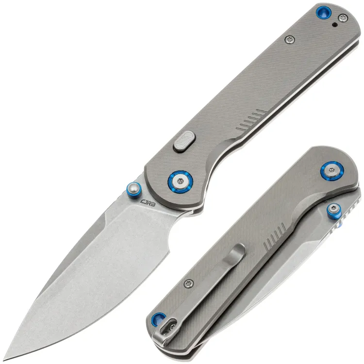 Нож CJRB Latitude stonewash сталь 154CM рукоять Grey Titanium