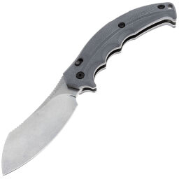 Нож FOX Anunnaki stonewash сталь N690 рукоять Grey G10 (FX-505 GR)