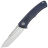 Нож NL Knives Аурум Нудист Tanto сталь ZDI-Elmax рукоять Blue Titanium