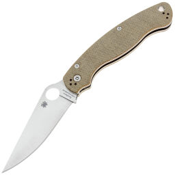 Нож Spyderco Military 2 сталь Cru-Wear рукоять Brown Canvas Micarta (C36MPCW2)