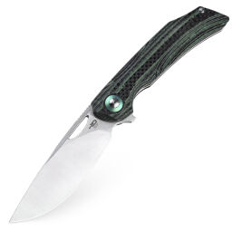 Нож Bestech Falko Satin сталь 154CM рукоять Green G10/CF (BL01C)