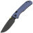 Нож Vosteed Marten blackwash сталь 154CM рукоять Purple Aluminum
