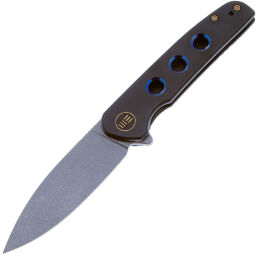 Нож We Knife Shakan Stonewash сталь CPM-20CV рукоять Black Titanium (WE20052B-1)