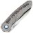 Нож Remette Kestrel satin сталь S35VN рукоять Gray Titanium/Colored Red CF (RTPO-B)