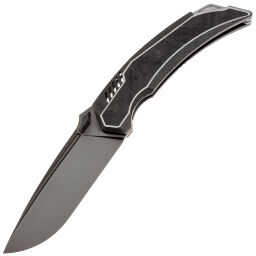 Нож TuoTown Tiburon DLC сталь Tmax рукоять Black Crystal Ti/Chaotic Black CF