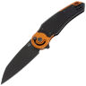 Нож Fox Metamorphosis black PVD сталь M390 рукоять Black/Orange Aluminium (FX-556-B6)