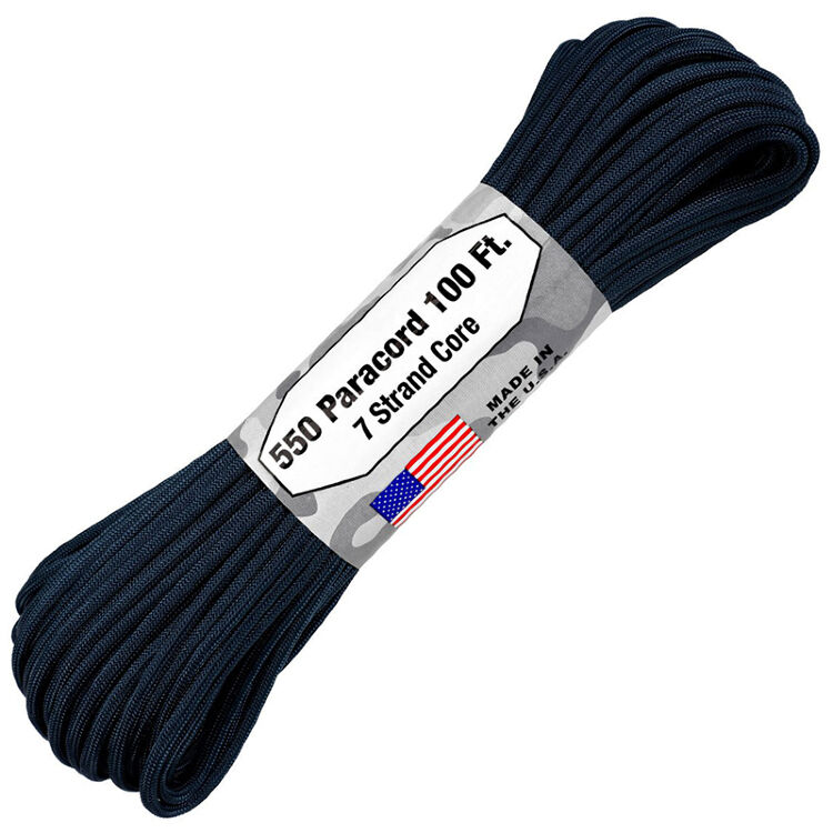 Паракорд Atwoodrope 550 Parachute Cord navy 30м (США)