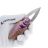 Нож Rike Knife Cicada сталь M390 рукоять Purple/Gold Ti