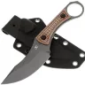 Нож Kansept Niko grey TiCn сталь D2 рукоять Frag Brown Micarta