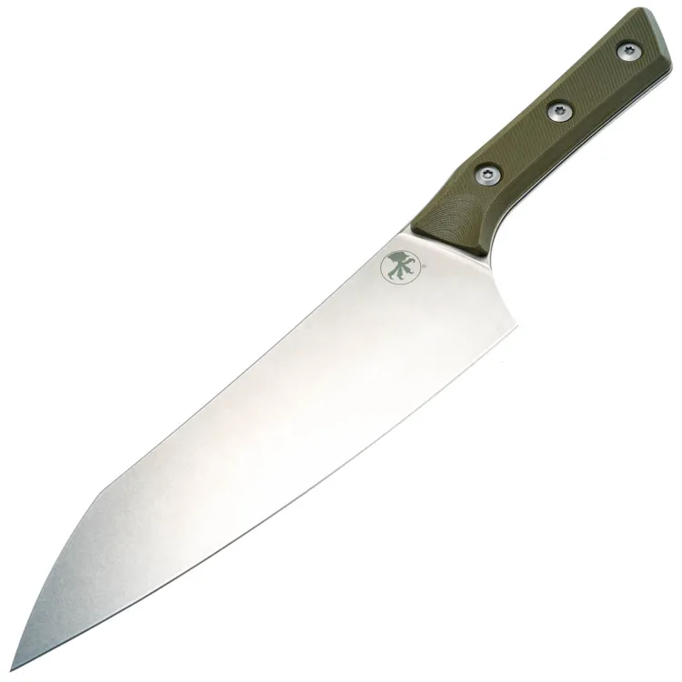 Нож кухонный Microtech 8" Chef Knife сталь M390MK рукоять OD Green G10 (3000-10OD)