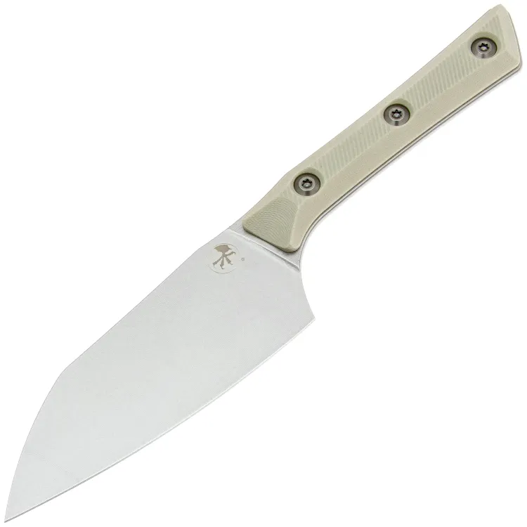 Нож кухонный Microtech 4" Santoku сталь M390MK рукоять Ivory G10 (3300-10IV)