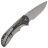 Нож WE Knife Equivik stonewash сталь CPM-20CV рукоять Gray Ti/Aluminum Foil CF (WE23020-1)