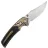 Нож WE Knife Skynix satin сталь M390 рукоять Champagne Titanium/Carbon Fiber