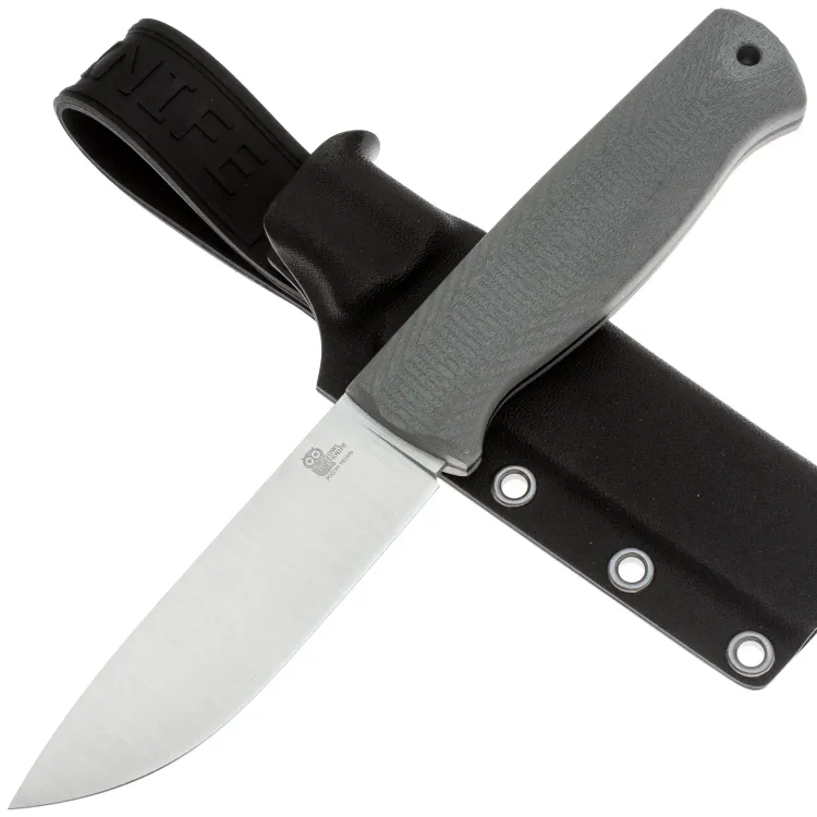 Нож Owl Knife Hoot сталь N690 рукоять серый G10