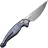 Нож Rike Knife Predator 2 сталь M390 рукоять Flamed Blue Titanium