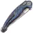 Нож Rike Knife Predator 2 сталь M390 рукоять Flamed Blue Titanium