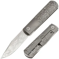Нож Boker BRLW Platinum Edition сталь Meteorite Damasсus рукоять Titanium (110676DAM)