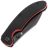 Нож Kansept Nesstreet blackwash сталь 154CM рукоять Black/Red G10
