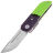 Нож Maxace Capsule-2 сталь 10CR15COMOV рукоять Green/Purple G10