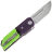 Нож Maxace Capsule-2 сталь 10CR15COMOV рукоять Green/Purple G10