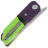 Нож Maxace Capsule-2 сталь 10CR15COMOV рукоять Green/Purple G10