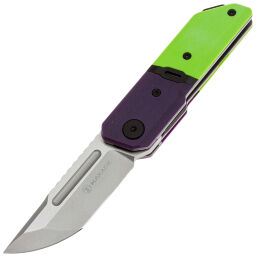 Нож Maxace Capsule-2 сталь 10CR15COMOV рукоять Green/Purple G10