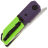 Нож Maxace Capsule-2 сталь 10CR15COMOV рукоять Green/Purple G10