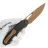 Нож Rike Knife Hummer rose gold сталь M390 рукоять Black Titanium